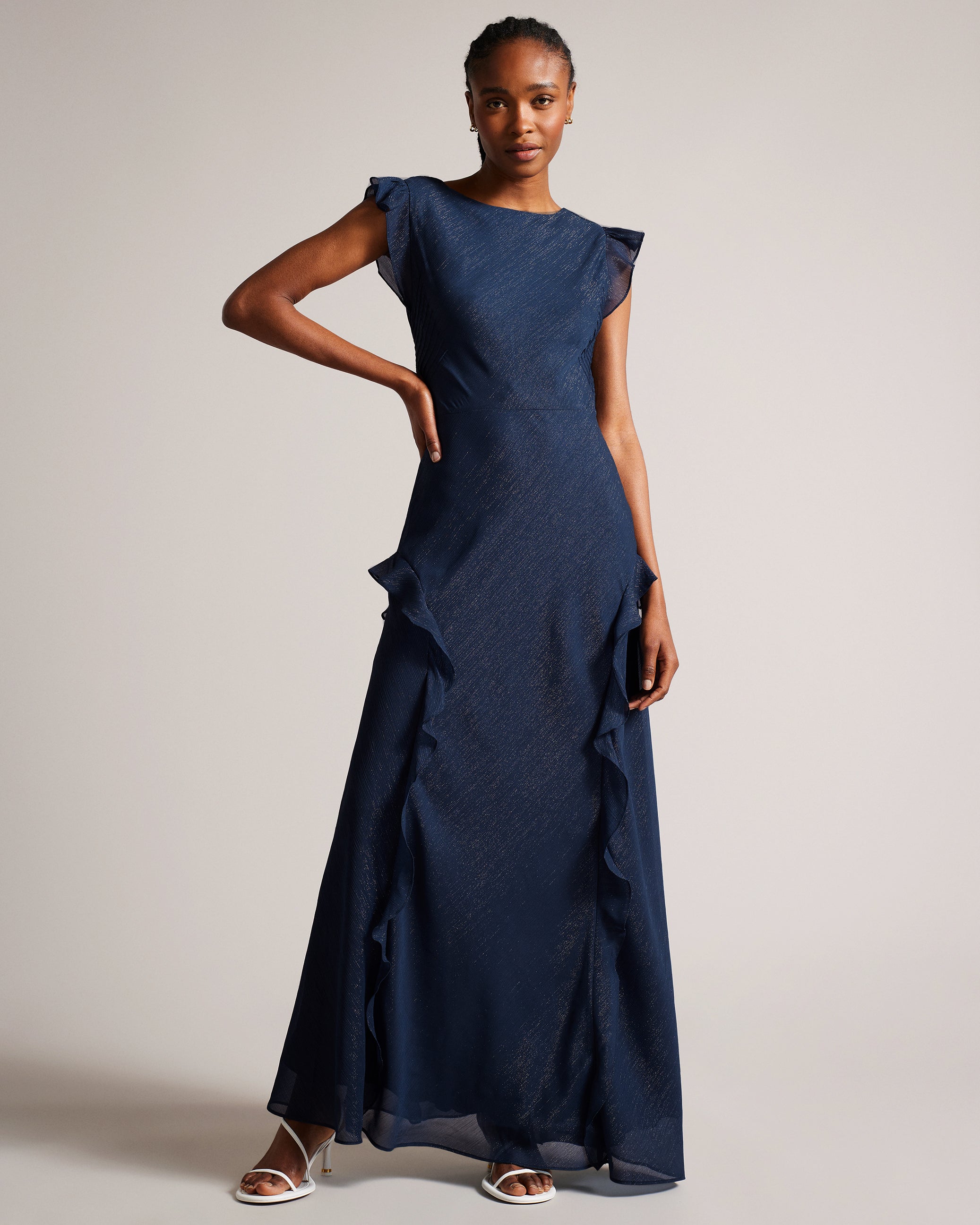 SkxN Luxe Built-in Shapewear Dress Shaping Sleeveless Summer Maxi Dress