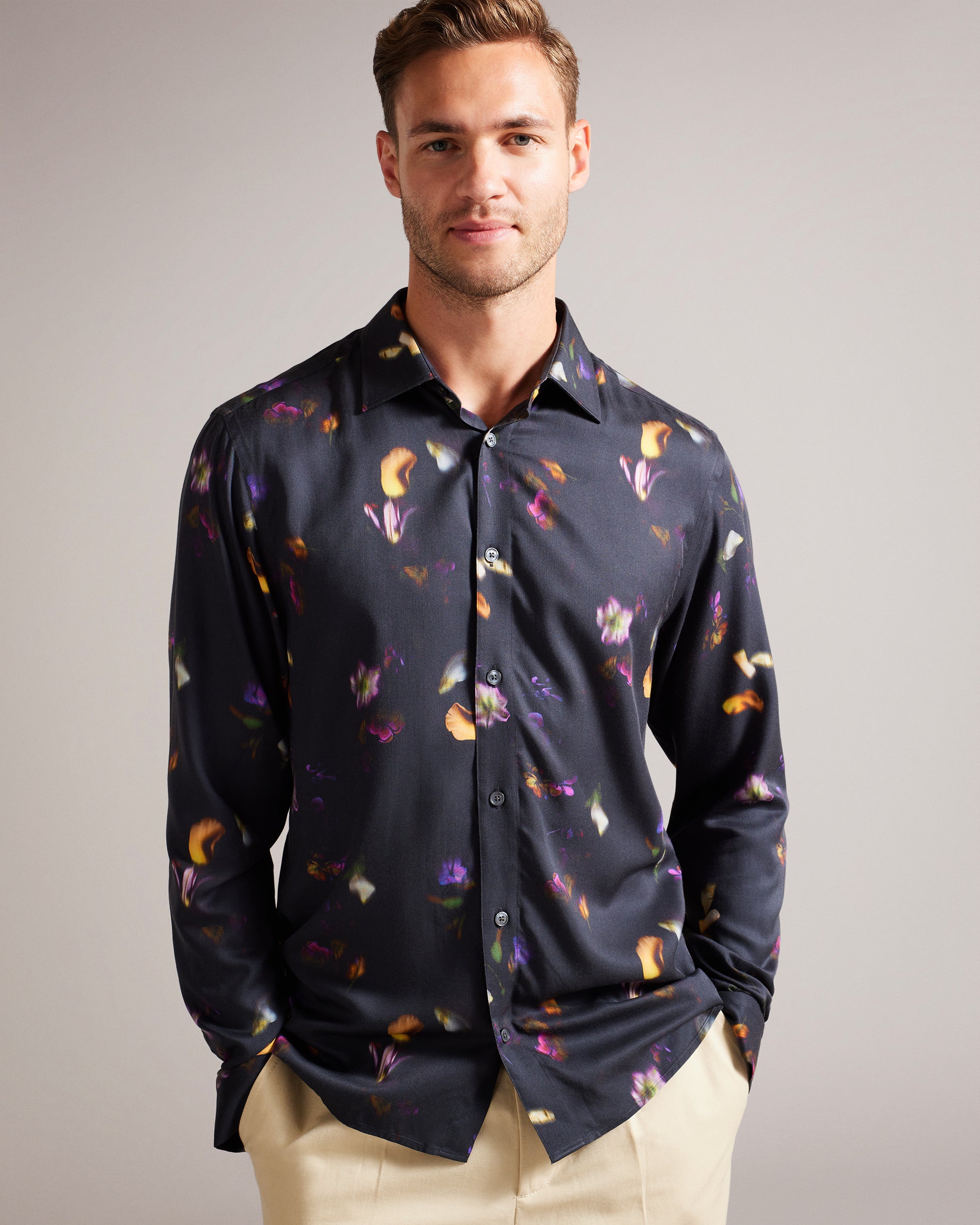 Ted Baker Sunney Slim Fit 4 Way Stretch Oncore Kuwait