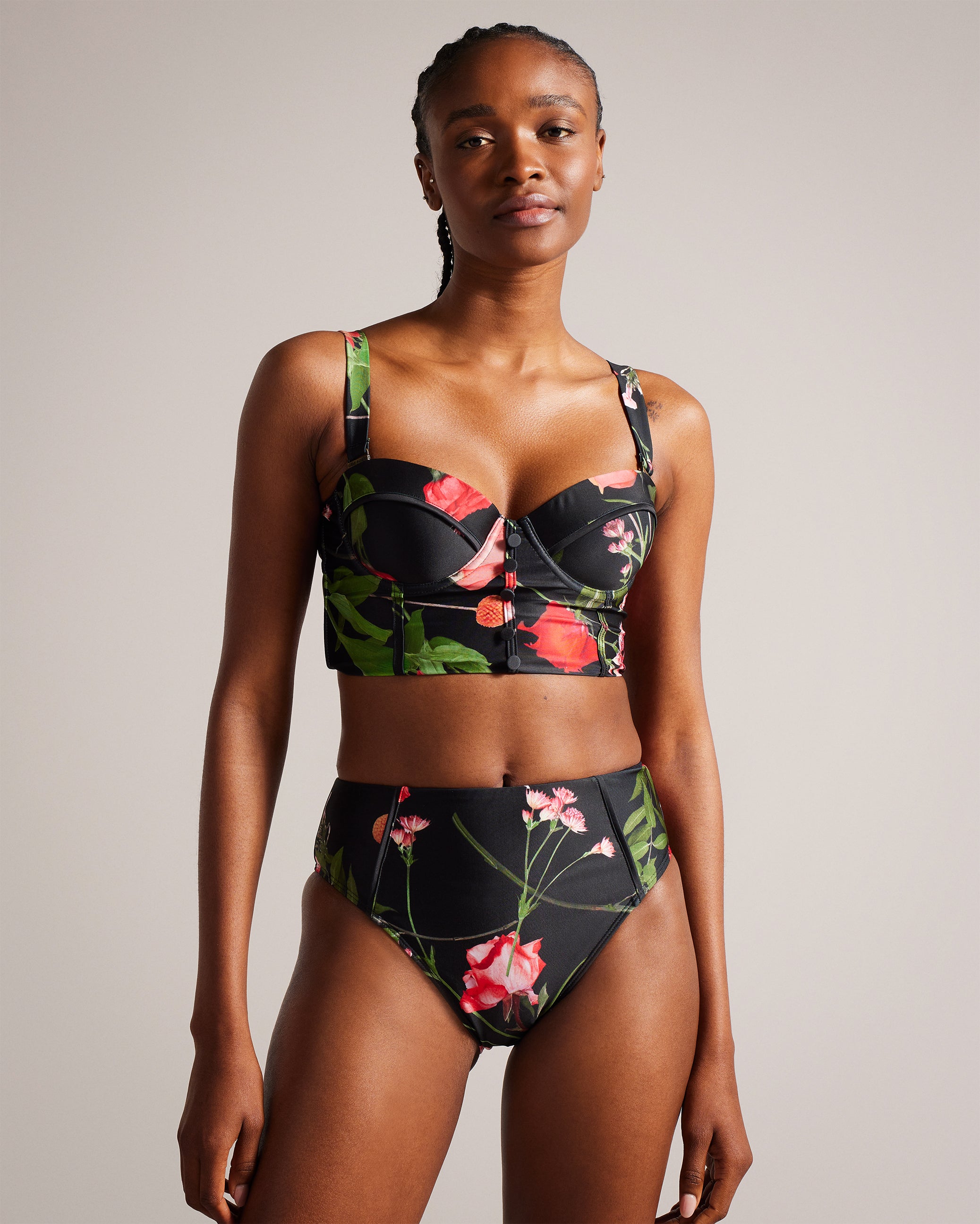 RUUHEE Leopard Knotted Two Piece High Waisted Swim Set With High Neck And  High Waist Bottoms 2023 Sport Top Swimwear For Women P230316 From  Mengyang10, $22.4